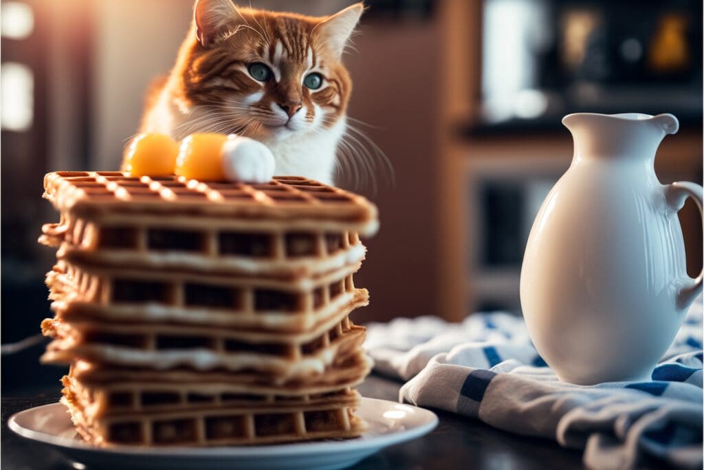 can cats eat waffles